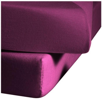 Fleuresse Comfort Spannbettlaken Baumwoll-Jersey himbeere 100x200 cm