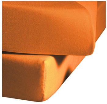 Fleuresse Comfort Spannbettlaken Baumwoll-Jersey orange 100x200 cm