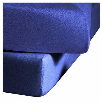 Fleuresse Comfort Spannbettlaken Baumwoll-Jersey royal 180x200 cm