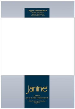 Janine Topper Comfort Jersey Spannbetttuch 90x190 cm - 100x220 cm weiss