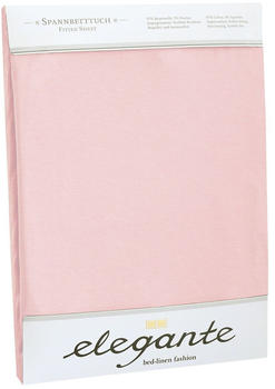 Elegante Jersey Spannbettlaken 90x200 - 100x220 cm rose