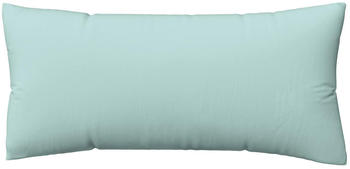 Schlafgut Knitted Jersey Bettw&auml;sche Kissenbezug einzeln 40x80 cm petrol-light