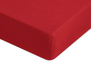 Fleuresse Jerseyspannlaken/ 140x200-150x200 cm bordeaux 150x200 cm