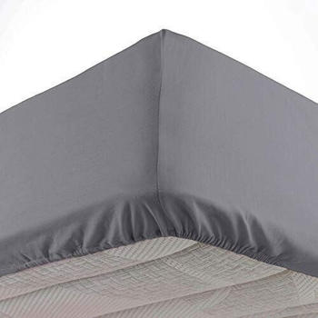 Douceur d'Intérieur Spannbettlaken Polyester anthrazit 140x190 cm