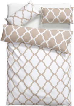 Home Affaire Alba 200x200+80x80 cm beige-wei&szlig;