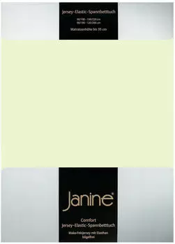 Janine Jersey Elastic Spannbetttuch 140x200 cm-160x220 cm limone
