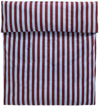 HAY &Eacute;t&eacute; Bettdeckenbezug 135x200 cm bordeaux/himmelblau