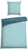 Schiesser Bettwäsche Doubleface Renforcé 155x220 türkis