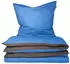Schiesser Bettwäsche Doubleface Renforcé 155x220 royalblau/dunkelgrau