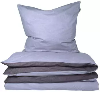 Schiesser Bettwäsche Doubleface Renforcé 135 x200 marine/hellblau