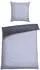 Schiesser Bettwäsche Doubleface Renforcé 135 x200 marine/hellblau