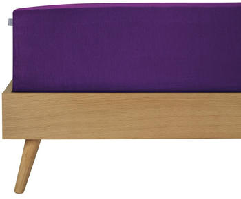 Schiesser Spannbettlaken Jessi 180 dunkellila – Eleganz und Komfort vereint: Schiesser Spannbettlaken Jessi 180 dunkellila