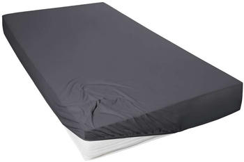 H.G. Hahn-Haustextilien Mako-Feinjersey-Spannlaken 140-160x200 cm anthrazit
