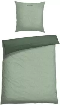 Schiesser Bettwäsche Doubleface Renforcé 155x220 hellgrün/dunkelgrün – Eleganz und Komfort vereint: Schiesser Bettwäsche Doubleface Renforcé 155x220 hellgrün/dunkelgrün