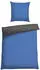 Schiesser Bettwäsche Doubleface Renforcé 135 x200 royalblau/dunkelgrau