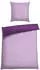 Schiesser Bettwäsche Doubleface Renforcé 135 x200 lila/helllila