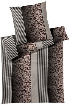 Joop! Mako-Satin-Bettwäsche Leo 155x220+40x80 cm taupe