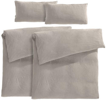 Pure Label 4-teilig Musselin Bettw&auml;sche-Set 40x80+135x200 cm