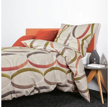 Janine Feinbiber Davos 65156 taupe siena 135x200+80x80 cm