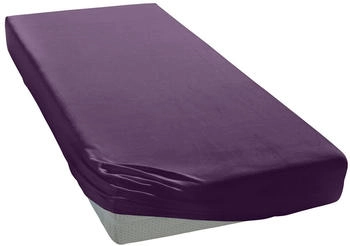Elegante Mako-Jersey Spannbetttuch 8000 100 x 200 cm Viola