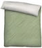 Biberna Melange Flanell-Wendebettwäsche 0840500-426 135x200 cm pistaziengrün