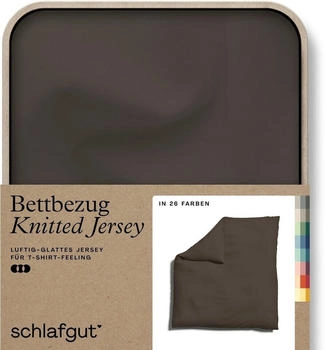 Schlafgut Knitted Bio 27001 / 2700K 200 x 200 cm Sand Deep
