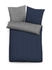 Biberna Uni-Melange Flanell 840500 135 x 200 + 80 x 80 cm Marine