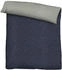 Biberna Uni-Melange Flanell 840500 135 x 200 + 80 x 80 cm Marine