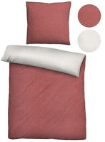 Biberna Wendebettw&auml;sche "Hermal" 2 Stk. Flanell in Melangeoptik,...