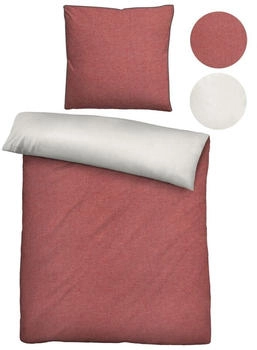 Biberna Melange Flanell-Wendebettwäsche 0840500-178 155x220 cm