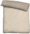 Biberna Melange Flanell-Wendebettwäsche 0840500-556 135x200 cm natur