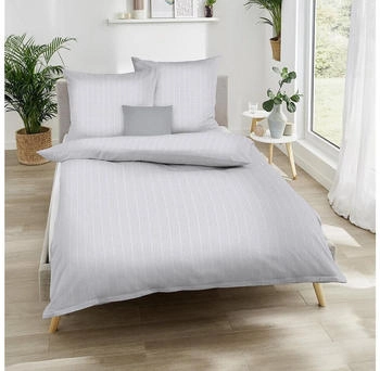 Kaeppel Melange Biber Mood 135x200+80x80 cm silber