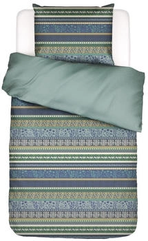 Essenza Home Essenza Lita, Flanell 2 teilig mit floralem Muster 135x200 cm Surf green
