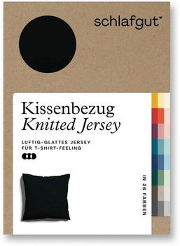 Schlafgut Knitted Bio 27001 / 2700K 80 x 80 cm Off-Black