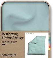 Schlafgut "Premium Bettbezug Knitted Jersey (1 St)" Ton-in-Ton Rei&szlig;verschluss,