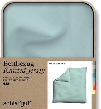 Schlafgut Knitted Bio 27001 / 2700K 240 x 220 cm Petrol Light