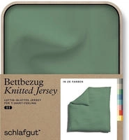 Schlafgut "Premium Bettbezug Knitted Jersey (1 St)" Ton-in-Ton Rei&szlig;verschluss,