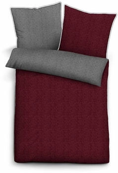 Biberna Uni-Melange Flanell 840500 135 x 200 + 80 x 80 cm Burgund Biberna Uni-Melange Flanell 840500 135 x 200 + 80 x 80 cm Burgund