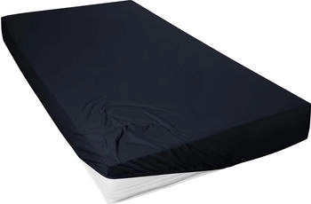 Prinz Exklusiv Mako-Jersey Spannbetttuch 02010 140-160 x 200 cm Schwarz