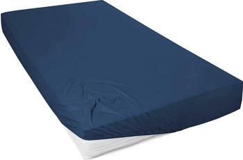 Prinz Exklusiv Mako-Jersey Spannbetttuch 02010 140-160 x 200 cm Marine