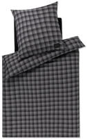 Joop! Bettw&auml;sche, Anthrazit, Textil, Karo, 155x220 cm, Oeko-Tex&reg; Standard 100,