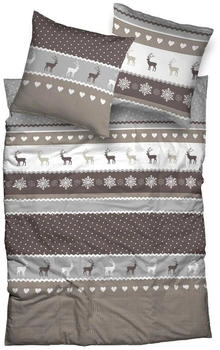 CASATEX Garmisch Silber Beige Biber, Biber, 2 teilig, Landhausstil, Weihnachten, Winter CASATEX Garmisch Silber Beige Biber, Biber, 2 teilig, Landhausstil, Weihnachten, Winter