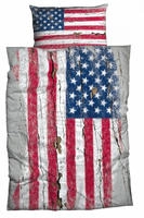 CASATEX Bettw&auml;sche "Stars & Stripes" 2 Stk. mit Flagge