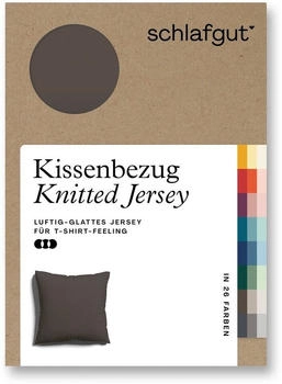 Schlafgut Knitted Bio 27001 / 2700K 80 x 80 cm Sand Deep