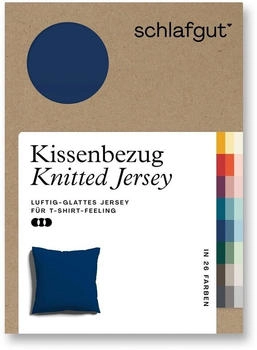 Schlafgut Knitted Bio 27001 / 2700K 80 x 80 cm Blue Deep