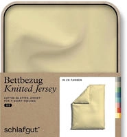 Schlafgut "Premium Bettbezug Knitted Jersey (1 St)" Ton-in-Ton Rei&szlig;verschluss,