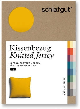 Schlafgut Knitted Bio 27001 / 2700K 80 x 80 cm Yellow Deep