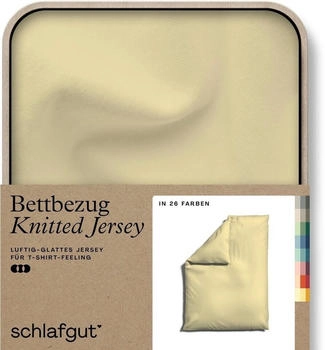 Schlafgut Knitted Bio 27001 / 2700K 155 x 220 cm Yellow Mid