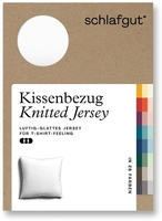 Schlafgut Kissenbezug "Premium Kissenbezug Knitted Jersey (1 St)" Ton-in-Ton