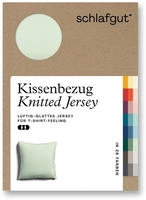 Schlafgut Kissenbezug "Premium Kissenbezug Knitted Jersey (1 St)" Ton-in-Ton